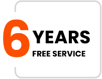 •  6-Year Free Service: Regular maintenance at no additional cost, ensuring your vehicle is always in peak condition.