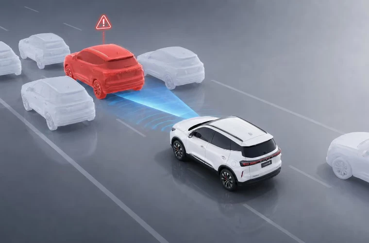 Tiggo 4 HEV driver assistance visualization